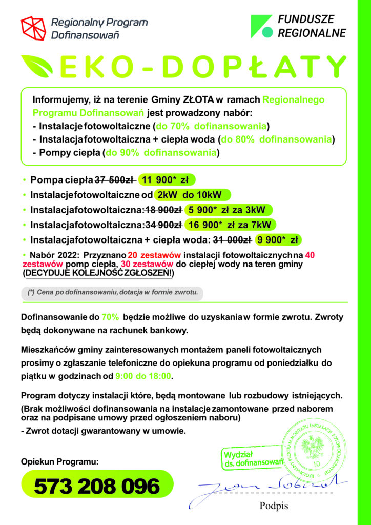 Eko dopłaty